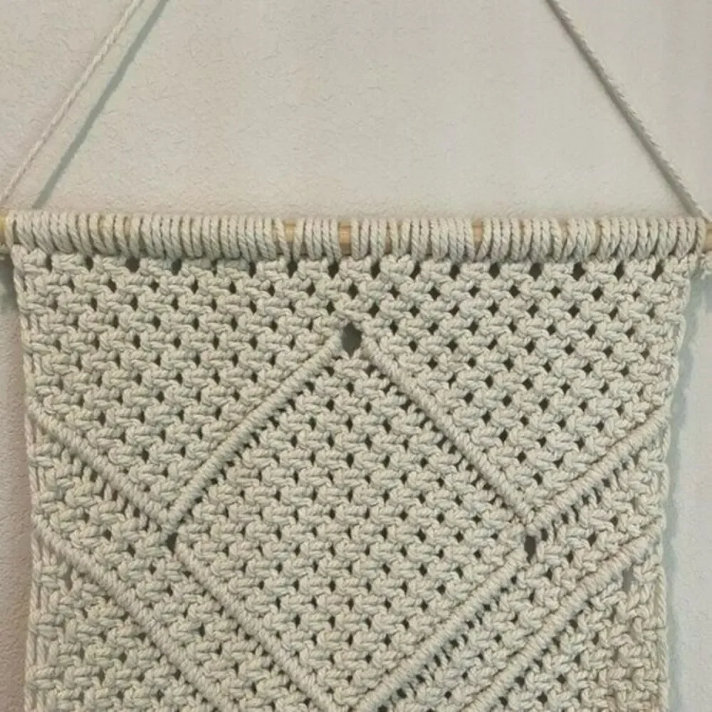 NEW Macrame Wall Hanging Tapestry Home Decor Accent Boho Bohemian House Gift